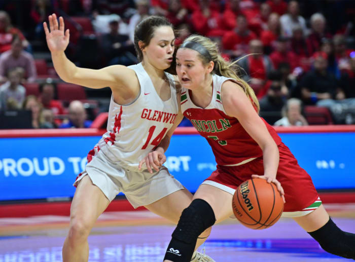 Lincoln Chatham Glenwood Illinois 3A girls basketball championship March 2 2024 Tim Vizer 26345